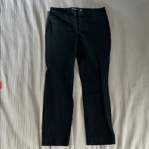 Black Straight-Leg Pants